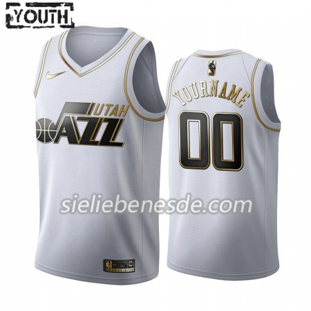 Kinder NBA Utah Jazz Trikot Nike 2019-2020 Weiß Golden Edition Swingman - Benutzerdefinierte